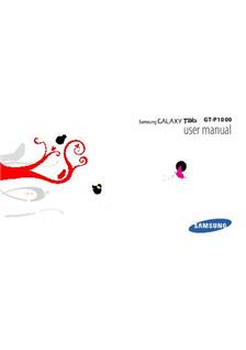 Samsung Galaxy Tab (3G Wifi) manual. Tablet Instructions.